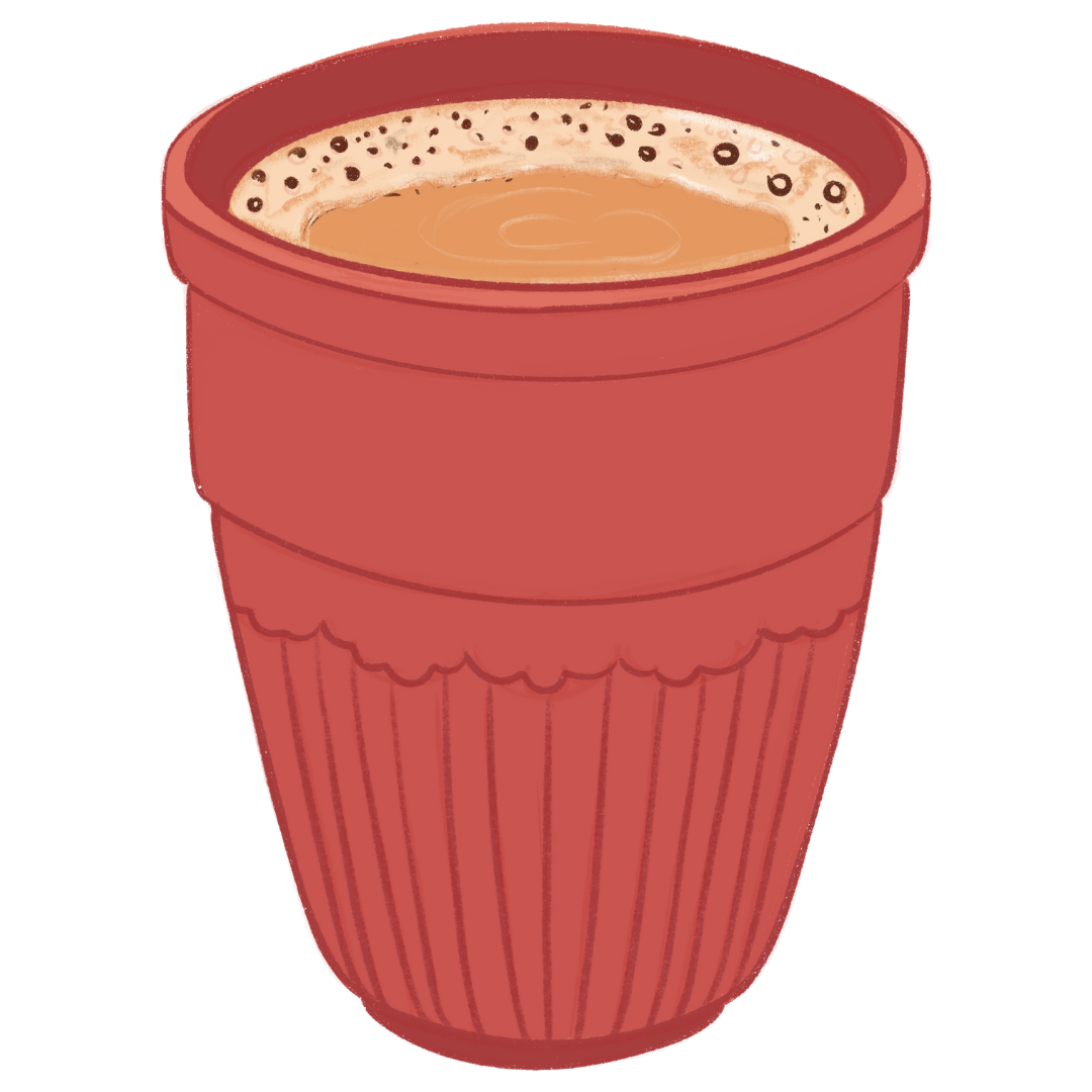 Tea Benchers Café Illustration